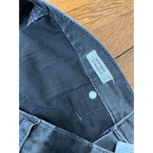 J Crew Denim Jeans Straight Leg Women's Size 29 Gray Wash Pinstripe High Rise - Picture 3 of 5